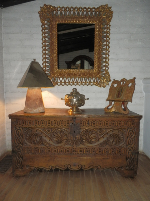 18th century Spanish Colonial chest with mirror